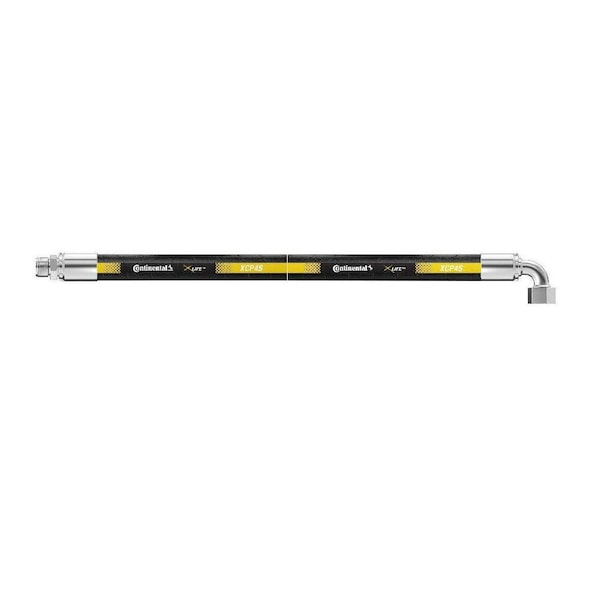 Continental Hydraulic Hose Assembly - 1/2" ID 168" Length - 5/8" MJ x 3/4" FFX90 - 4060 psi XCP4-08,10MJ-12FFX90,168 IN OAL - main